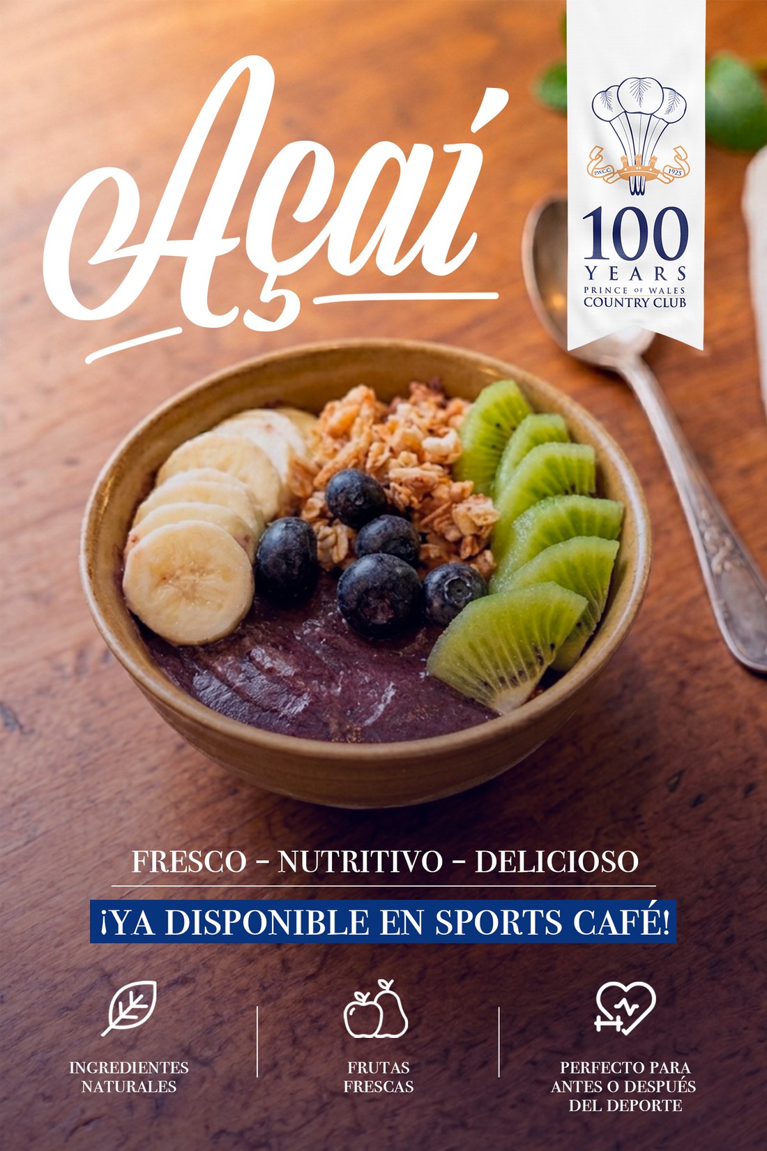 Açaí en Sports Café, PWCC