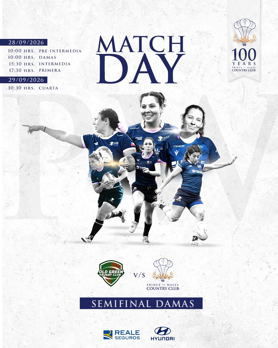 Match Day rugby damas, Old Green Rugby Club vs PWCC