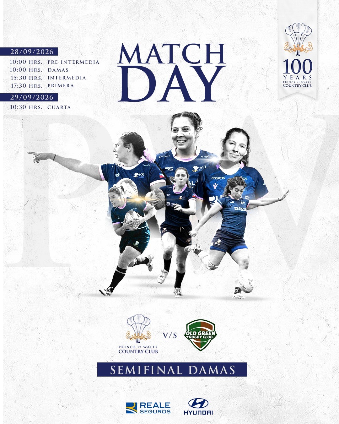 Match Day rugby damas, PWCC vs Old Green Rugby Club