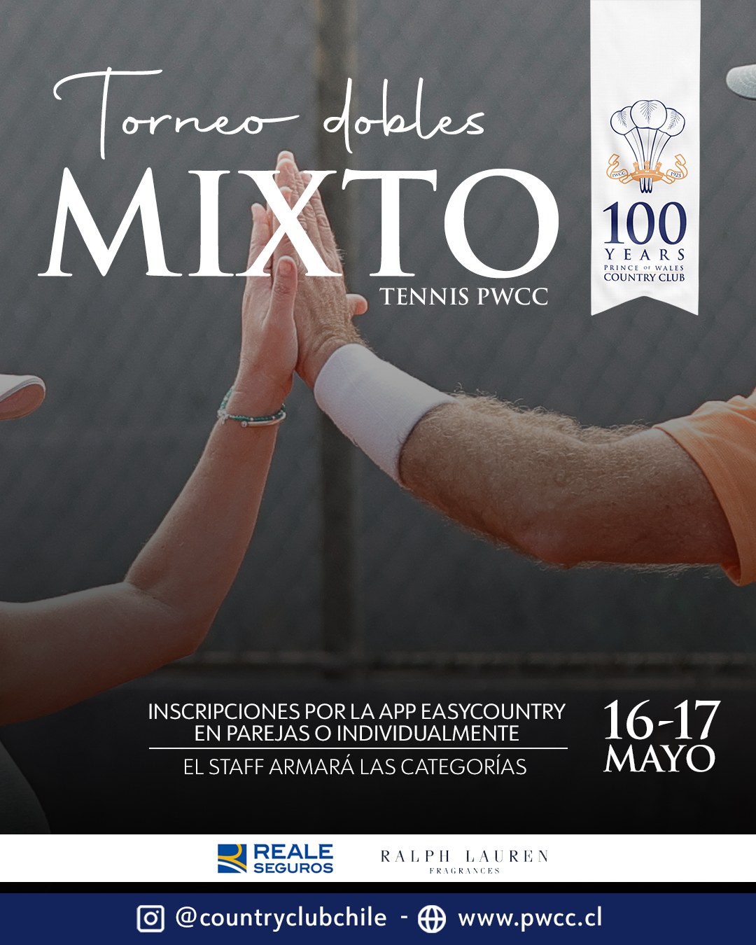 Torneo dobles mixto, tenis PWCC